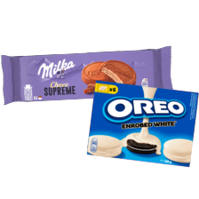 Milka biscuits of Oreo boxen